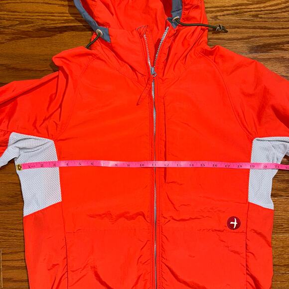 Relwen Ultralight Red Orange Shell Hooded Jacket Size Small - Picture 15 of 16
